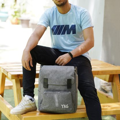 ⁦شنطة لابتوب ضهر  قماش⁩ - الصورة ⁦5⁩