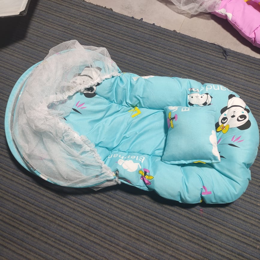 ناموسيه وسرير لطفل ازرق سماوي - الصورة 5