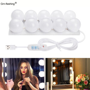 شريط لمبات المرايا LED
