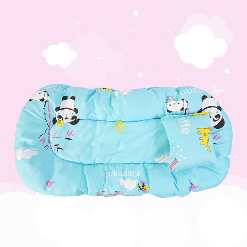 ناموسيه وسرير لطفل ازرق سماوي