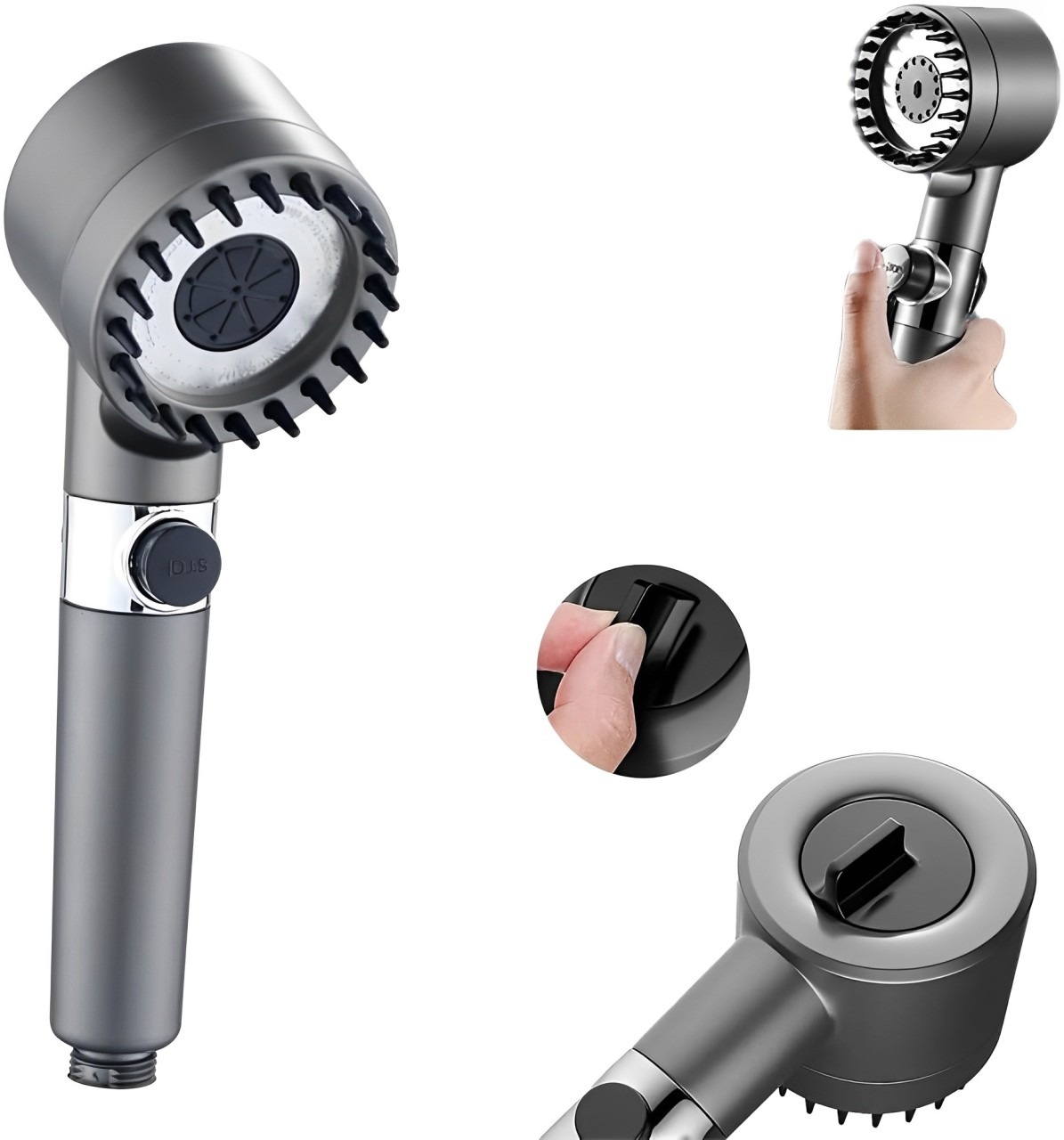 • عرض قطعتين دش التربو و التدليك 2 في 1 - الصورة 2