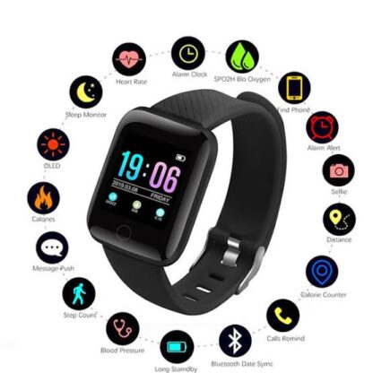 ⁦Smart Bracelet LH719 أسود⁩ - الصورة ⁦4⁩
