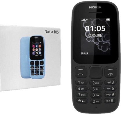 موبايل نوكيا 105 - بشريحتين - اسود - Nokia 105
