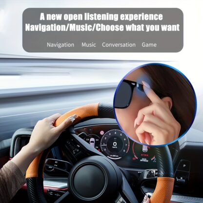 ⁦• Smart Glasses Bluetooth with Speakers⁩ - الصورة ⁦3⁩