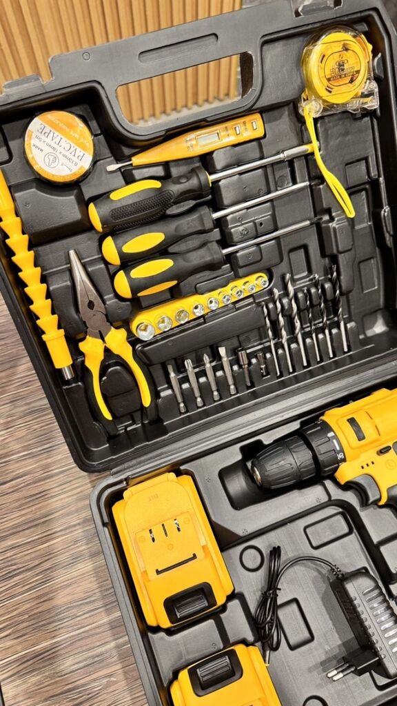 • شنيور لاسلكى ببطاريتين 24 فولت 33 قطعة - الصورة 4