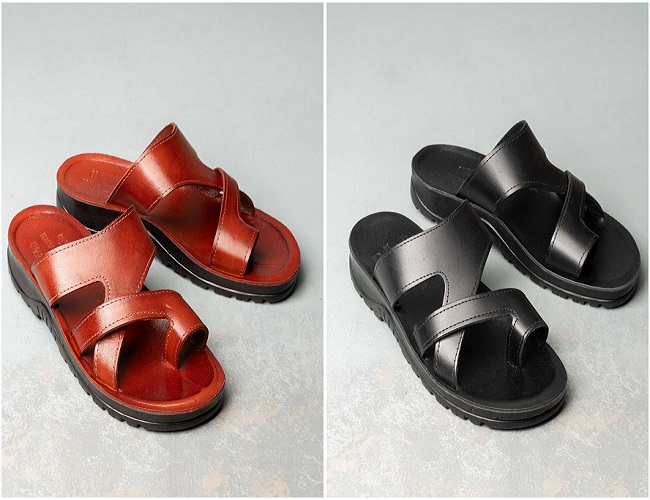 شبشب رجالي جلد طبيعي يمنحك مظهر أنيق ولمسة فخامة